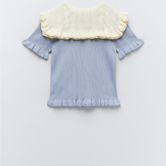 Zara knitted top blouse - Picture 8 of 12